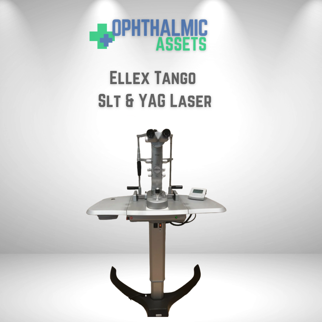 Ellex Tango SLT & YAG Laser with power table. Refurbished. Ophthalmic Assets